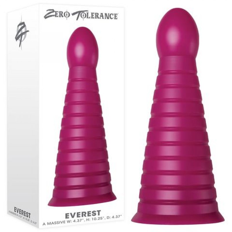 Zero Tolerance Everest Giant Butt Plug - Burgundy